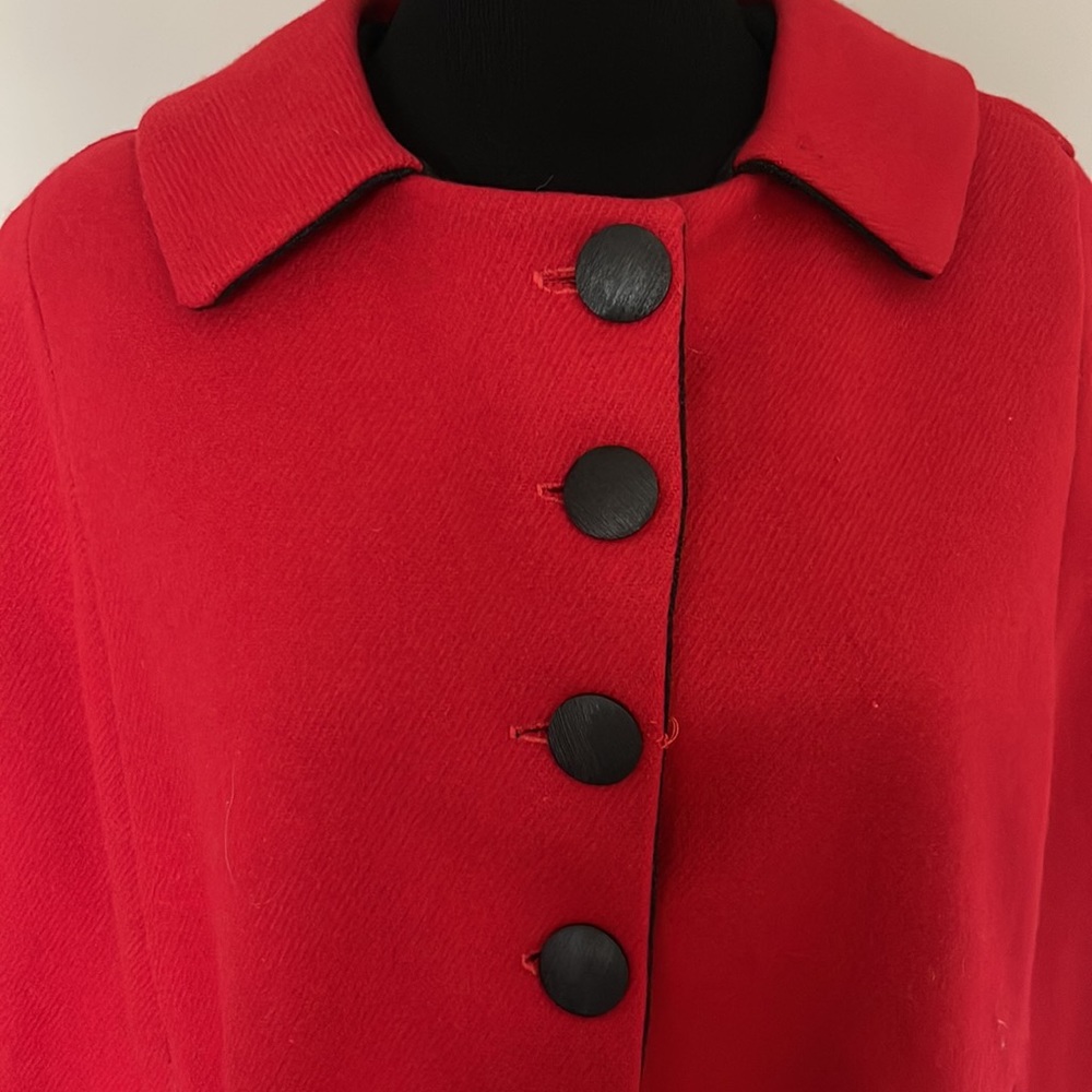 Vintage wool reversible cape - Picture 3 of 7